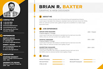 create a professional CV resume for job applications