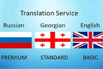 professionally translate, subtitle videos in english, russian, georgian