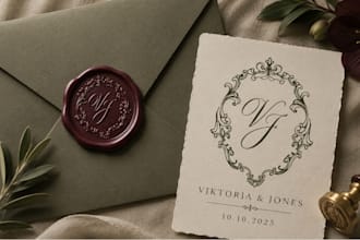 create a custom luxury wedding identity and stationery suite