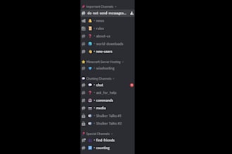 configure or set up a discord server
