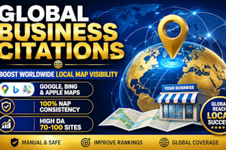 global business citations and map listings