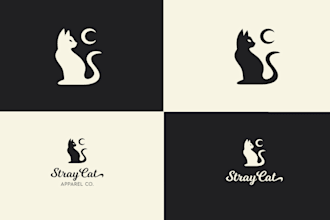 create a minimalist animal logo design