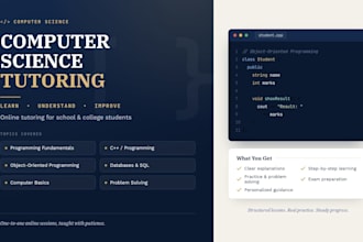 tutor you in computer science and programming