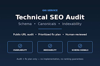 audit your landing page technical SEO and schema