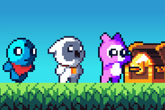 pixel art tile set game assets stactic or animated emote sprites 2d game assets