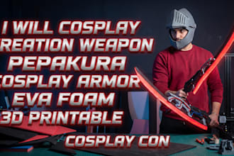 cosplay creation weapon pepakura cosplay armor eva foam 3d printable cosplay con