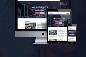 build modern landing page in HTML CSS js