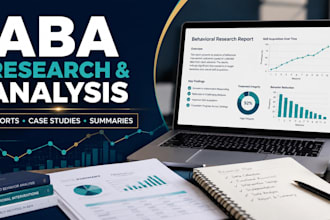 do aba research, analysis, reports, summaries and case studies
