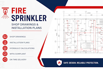 create fire sprinkler shop drawings and installation plans