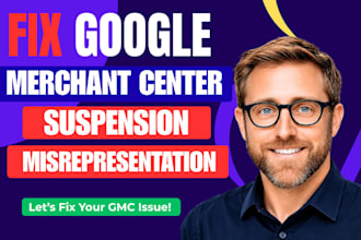 fix google merchant center suspension and misrepresentation
