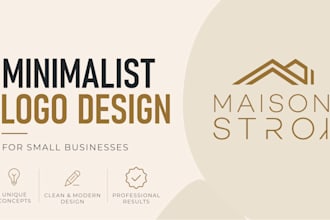 design a minimalist logo for your small business