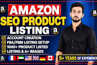 set up amazon fba fbm SEO product listings for pl, amazon listing optimization