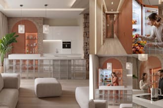 photorealistic ai interior design concepts and renders