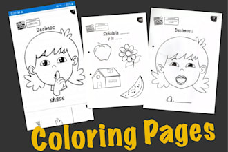 ilustrare dibujos lineales para tu libro de colorear