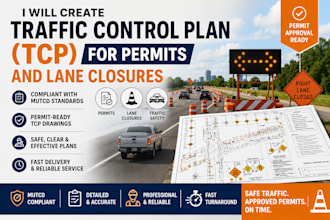 create traffic control plan tcp for permits and lane closures