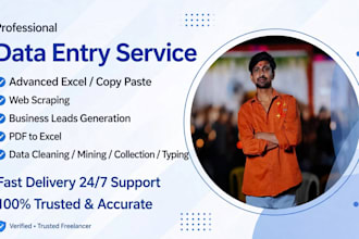 be your expert data entry and virtual assistant