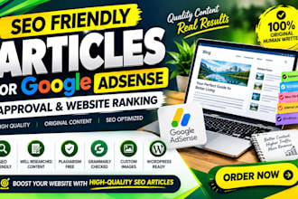 write SEO articles for google adsense approval