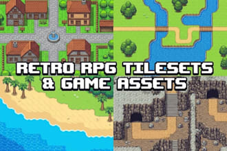 do pixel art tileset background rpg map 2d top down game assets sprite sheet