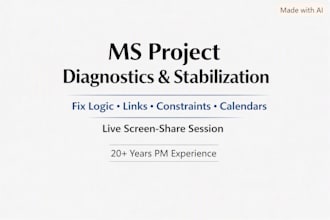 diagnose and stabiize your ms project schedule