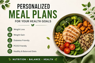 create personalized nutrition and meal plans