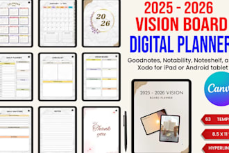 design etsy best digital planner for ipad, goodnotes, wellness and adhd in canva