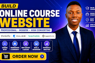 build thinkific kajabi teachable learnworlds thinkific online course website