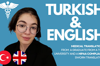 translate medical texts, turkish to english and vice versa