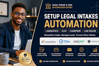 setup legal intakes automation lawmatics clio crm casepeer law ruler