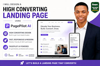 design a high converting shopify landing page and product page using pagepilot