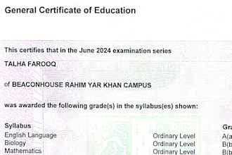 tutor o level english math and urdu