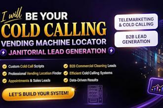 vending machine locator, janitorial cold calling, cold caller, telemarketing