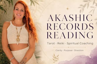 provide akashic records tarot reading and spiritual coaching
