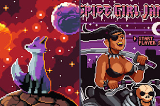 create pixel art logo, icon, object, pixel asset for business, game or brand