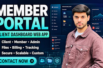 build a custom member portal and client dashboard web app
