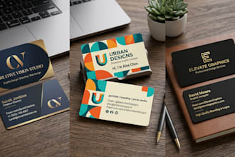 design modern, professional business cards and corporate stationery