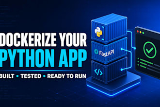 dockerize your python or fastapi app using docker and docker compose