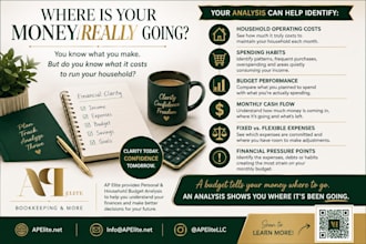 analyze your personal or household budget and spending habits
