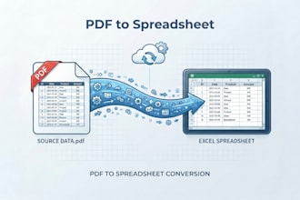 convert your PDF to a clean formatted excel spreadsheet