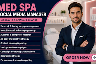 be your dental, cosmetic clinic, med spa, dentist social media marketing manager