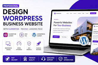 design german wordpress business website with elementor fix divi landing page