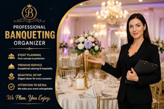 professionally plan and organize your event and banquet