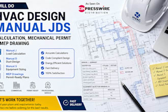 design, manual jds calculation,permit and mep drawing