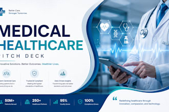 design medical pitch deck health clinic pharmaceutical startup investor deck