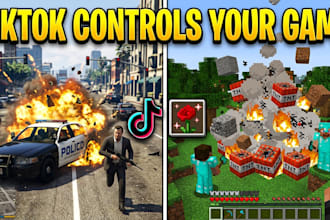 create a tiktok interactive stream mod for gta v and PC games