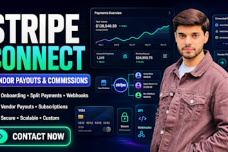 integrate stripe connect payments vendor payouts and commissions