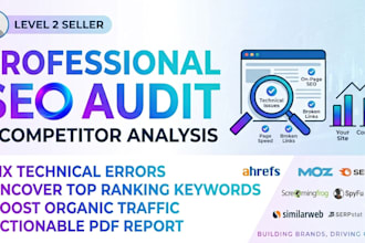 do a technical SEO audit and competitor research
