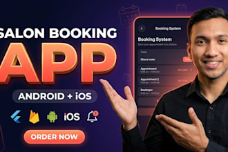 a salon booking app with staff scheduling and admin panel