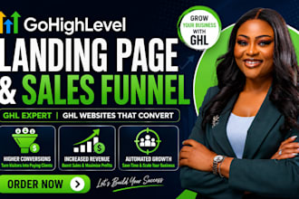 gohighlevel landing page gohighlevel sales funnel and gohighlevel webiste expert