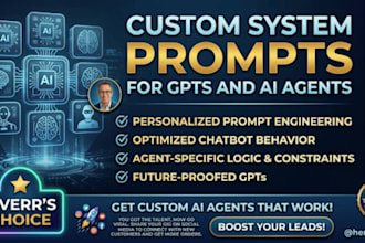 write prompt engineering for custom gpt, chatgpt system prompts and ai agents