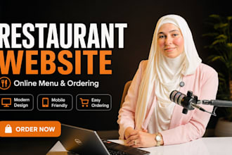 design a restaurant website with online menu and ordering